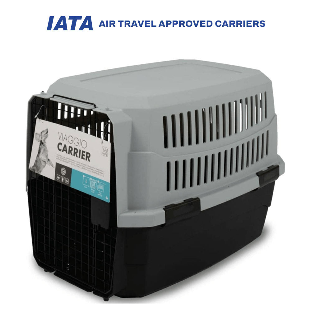 m-pets-viaggio-travel-iata-approved-carrier-for-pets-grey-black XS