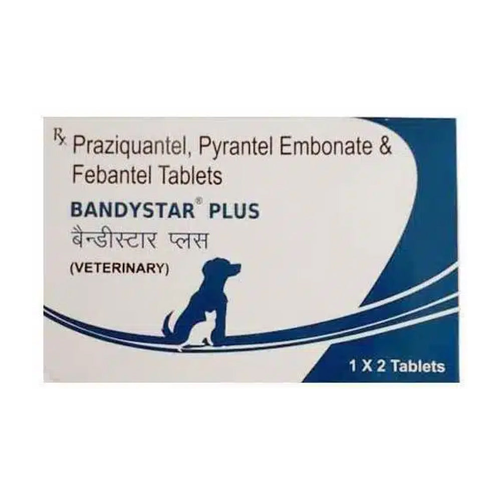 Mankind Bandystar Plus Deworming Tablets for Dogs — side view