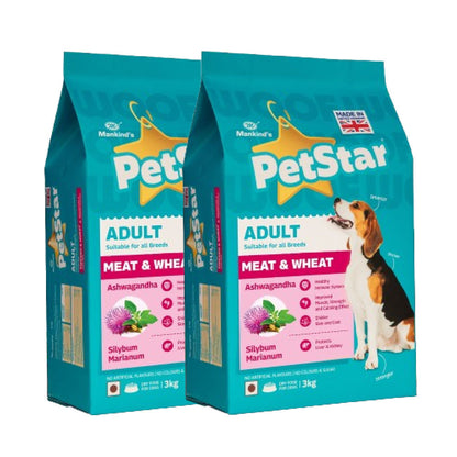 mankind-petstar-meat-and-wheat-adult-dog-dry-food-2 3kg+3kg