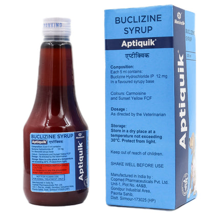 Mankind Aptiquik Syrup (Buclizine) for Dogs — side view