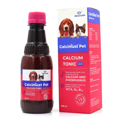 Mankind Calcimust Syrup For Dogs And Cats