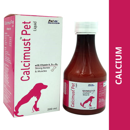 Mankind Calcimust Syrup Calcium Supplement for Dogs and Cats — detail shot