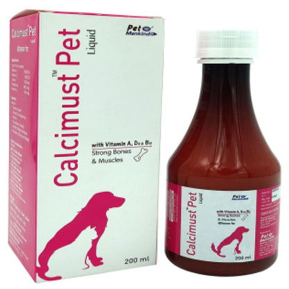 Mankind Calcimust Syrup Calcium Supplement for Dogs and Cats — in use