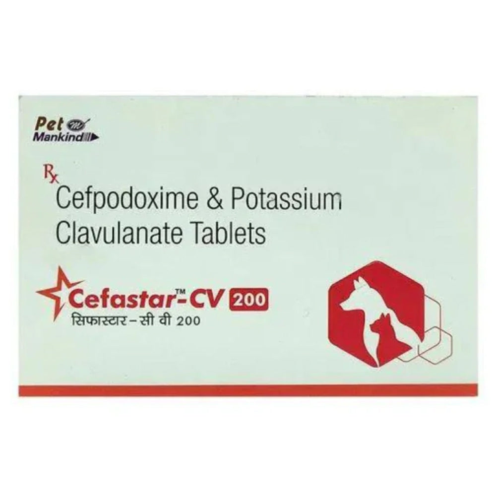 Mankind Cefastar Cv 200Mg For Dogs And Cats