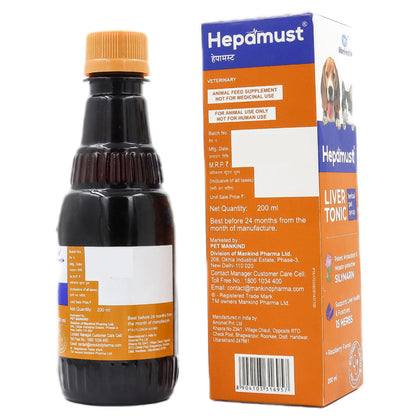 Mankind Hepamust Liver Tonic Appetite Booster for Dogs and Cats — detail shot
