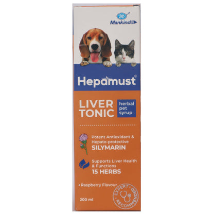 Mankind Hepamust Liver Tonic Appetite Booster for Dogs and Cats — in use