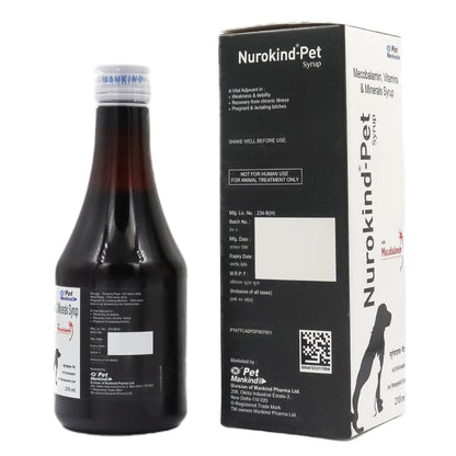 Mankind Nurokind Pet Syrup Multi Vitamin Supplement for Dogs and Cats — detail shot