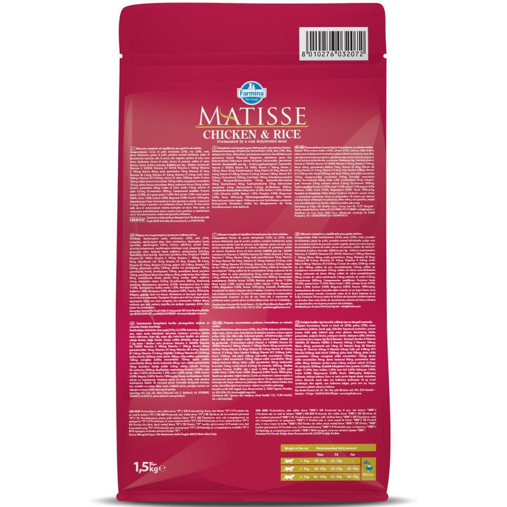 Farmina Matisse Chicken & Rice Adult Cat Dry Food — detail shot