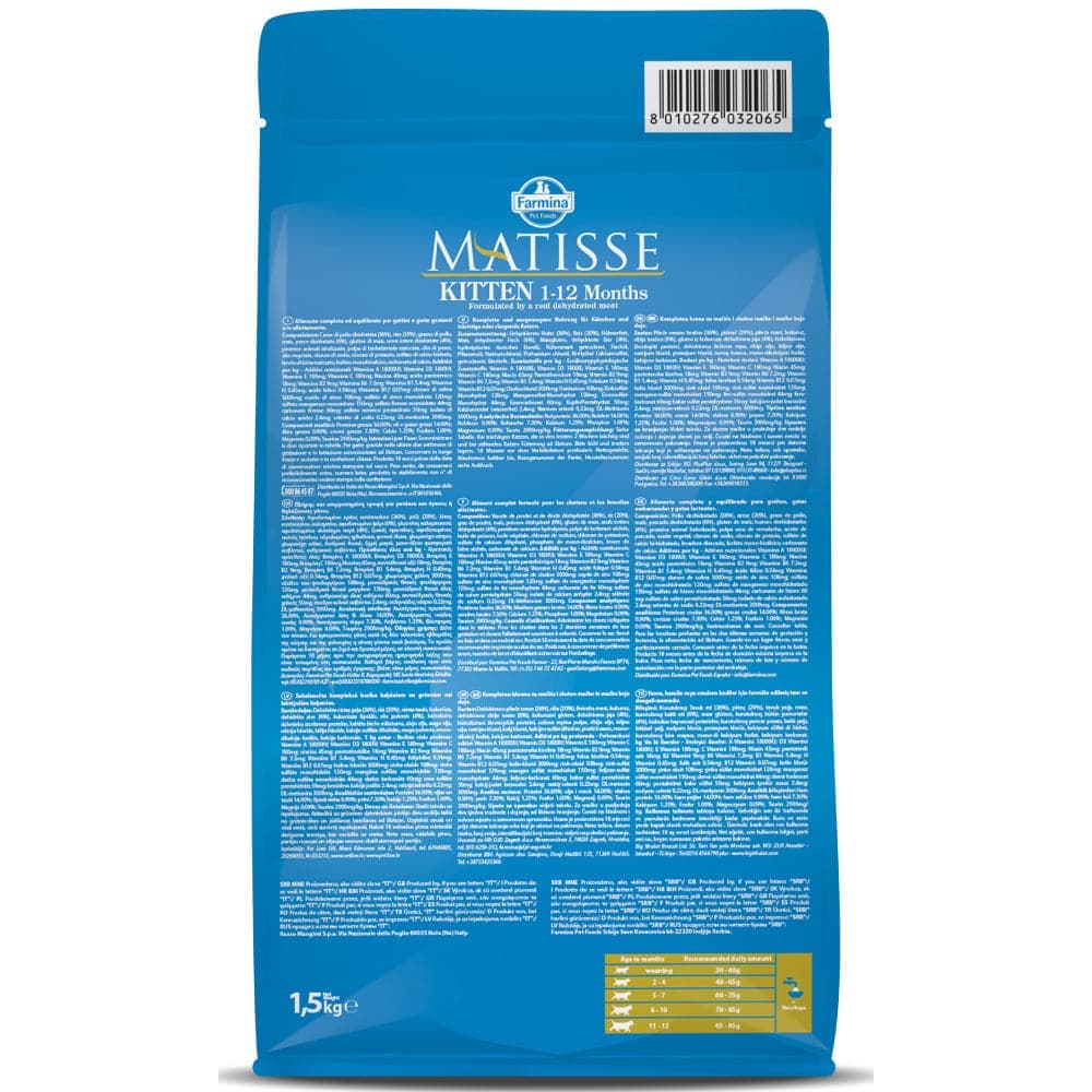 Farmina Matisse Kitten Cat Dry Food — back view