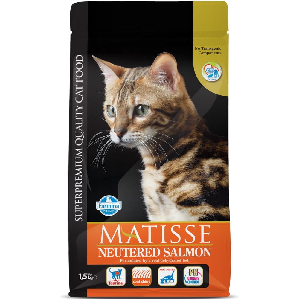 Farmina Matisse Neutered Salmon Cat Dry Food — side view