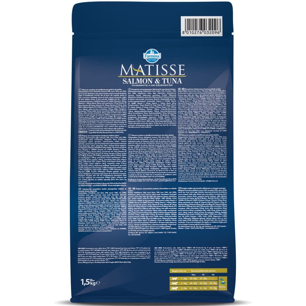Farmina Matisse Salmon & Tuna Adult Cat Dry Food — detail shot