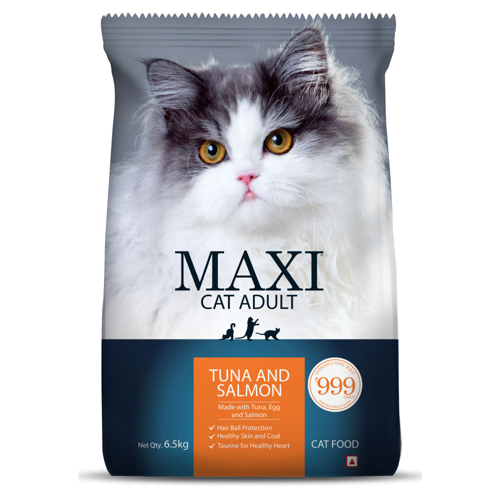 Maxi Adult Tuna & Salmon Adult Dry Cat Food — detail shot