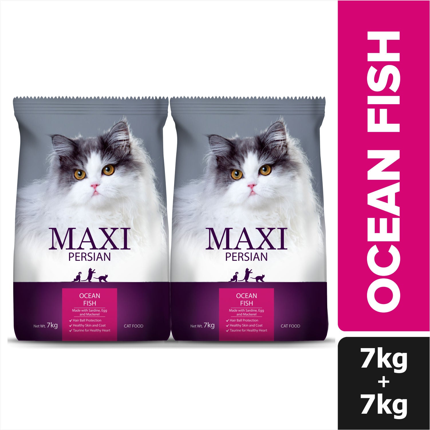 Maxi Persian Adult Cat Dry Food — back view