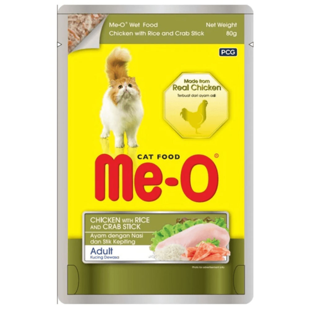 Me O Chicken With Rice Crab Stick Adult Cat Wet Food