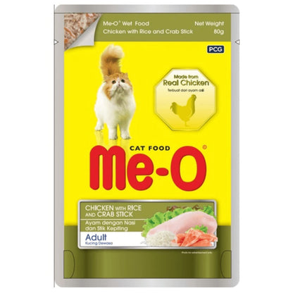 Me O Chicken With Rice Crab Stick Adult Cat Wet Food