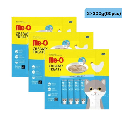 Me O Creamy Chicken & Liver Cat Treats — detail shot