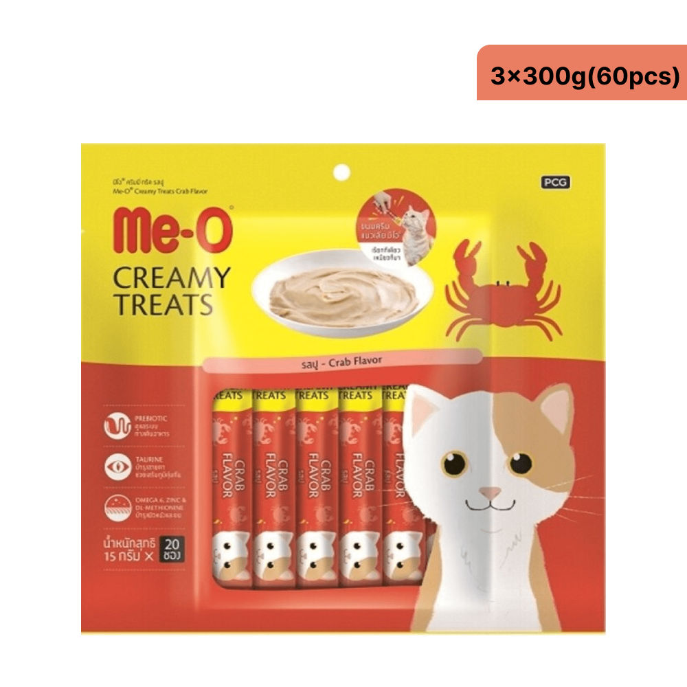 Me O Creamy Crab Cat Treats — detail shot