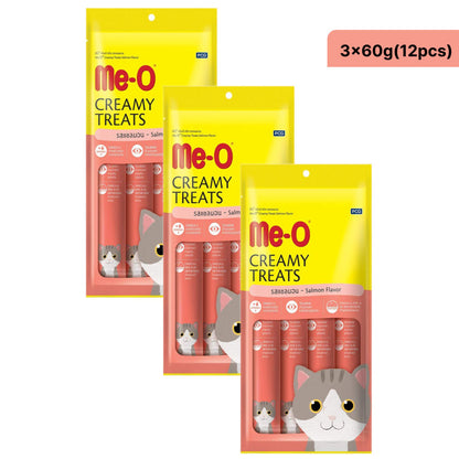 Me O Creamy Salmon Cat Treats — side view