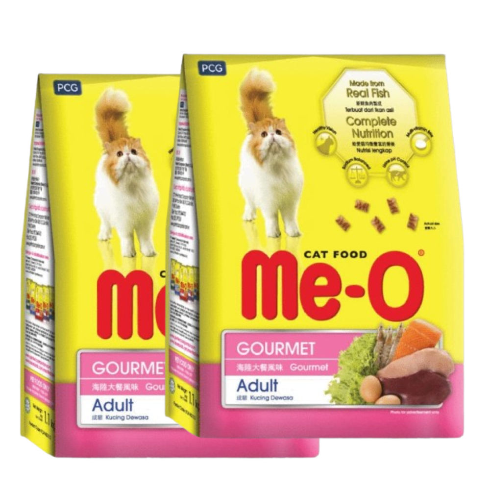 Me O Gourmet Adult Cat Dry Food — detail shot