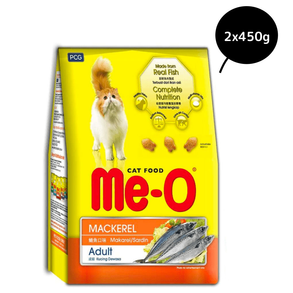 Me O Mackerel Adult Cat Dry Food — detail shot