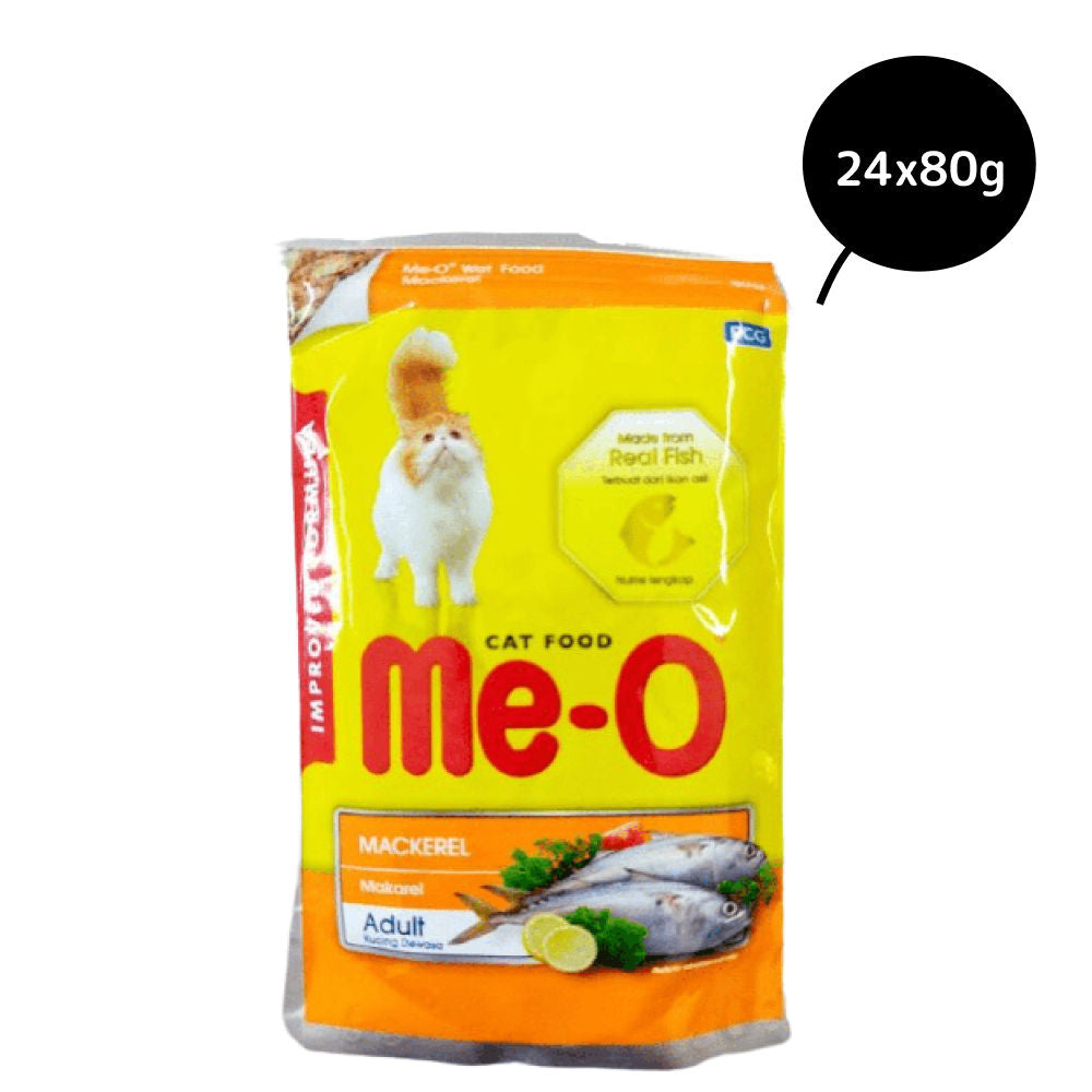 Me O Mackerel Adult Cat Wet Food — back view