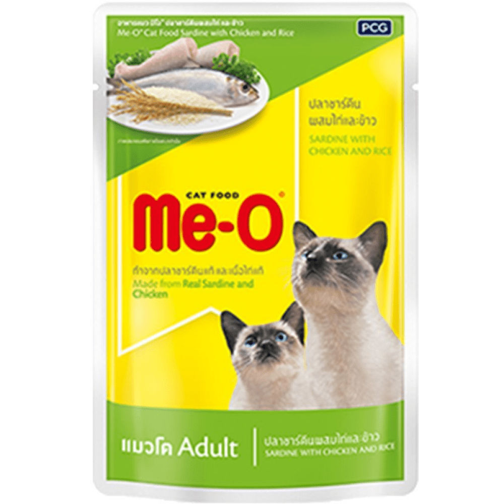 Me O Sardine With Chicken Rice Adult Cat Wet Food