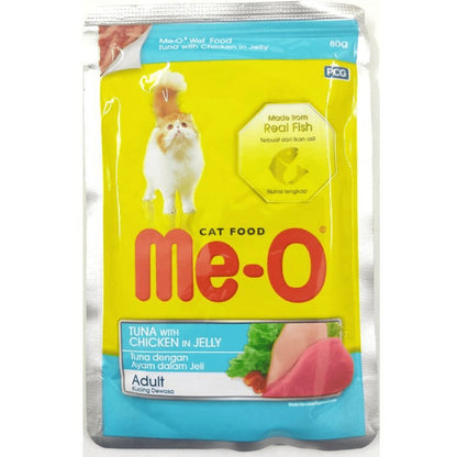 Me O Tuna Chicken In Jelly Adult Cat Wet Food
