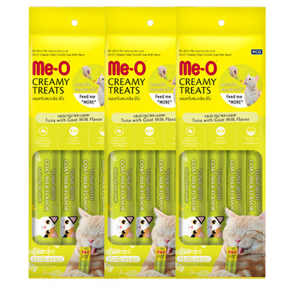 Me O Tuna & Goat Milk Creamy Cat Treat — side view