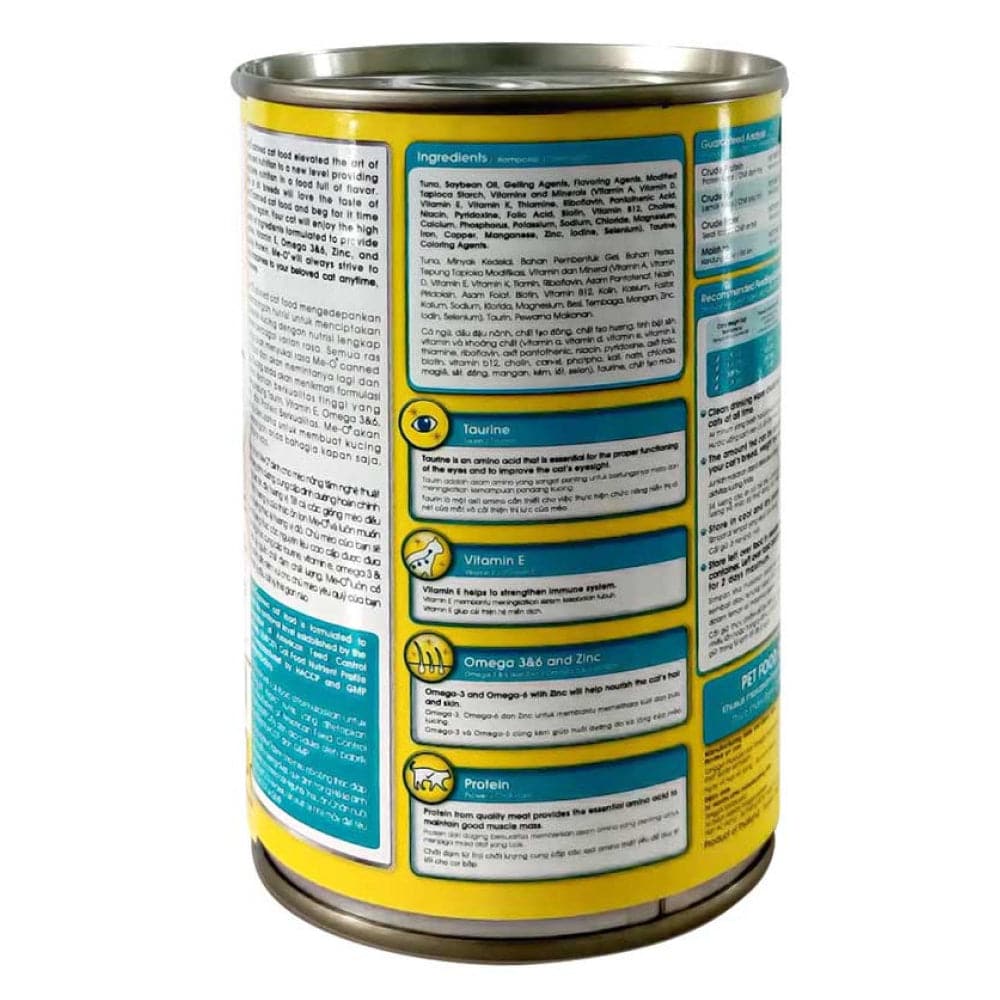 Me O Tuna in Jelly Canned Adult Wet Cat Food — side view