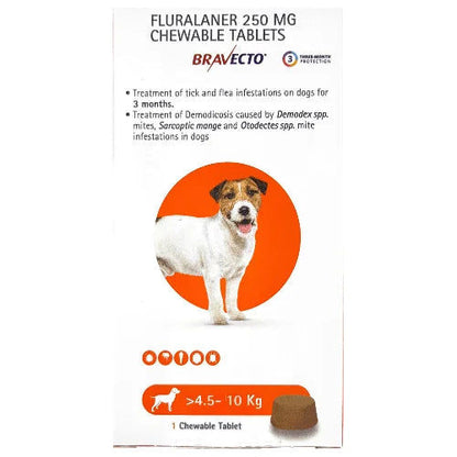 MSD Animal Health Bravecto (Fluralaner) Dog Tick & Flea Control Tablet — detail shot