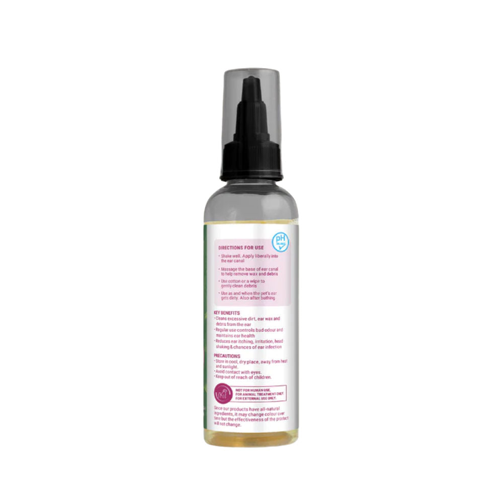 Natural Remedies Audiclean Clean and Healthy Ears for Dogs and Cats — detail shot