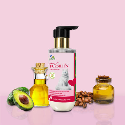 Natural Remedies Avocado Grape Seed Oil Fursheen Shampoo For Cats