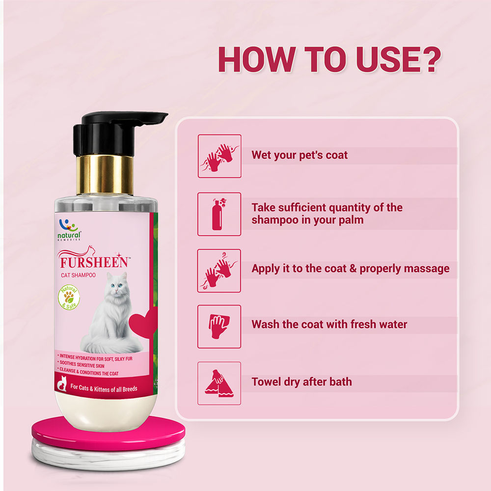 Natural Remedies Avocado Grape Seed Oil Fursheen Shampoo For Cats - Image 3