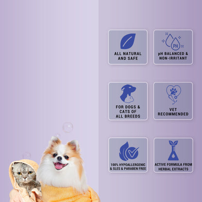 Natural Remedies Fresh Me Up Bloom Aloevera Cleanser for Dogs and Cats — back view