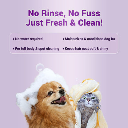 Natural Remedies Fresh Me Up Waterless Dry Shampoo for Dogs and Cats — side view