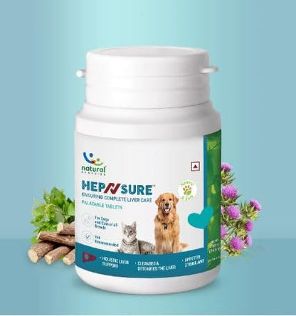 Natural Remedies Hep N Sure Tablets For Dogs And Cats