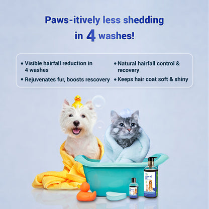 Natural Remedies Lush Me Up Anti Hairfall Shampoo for Dogs and Cats — side view