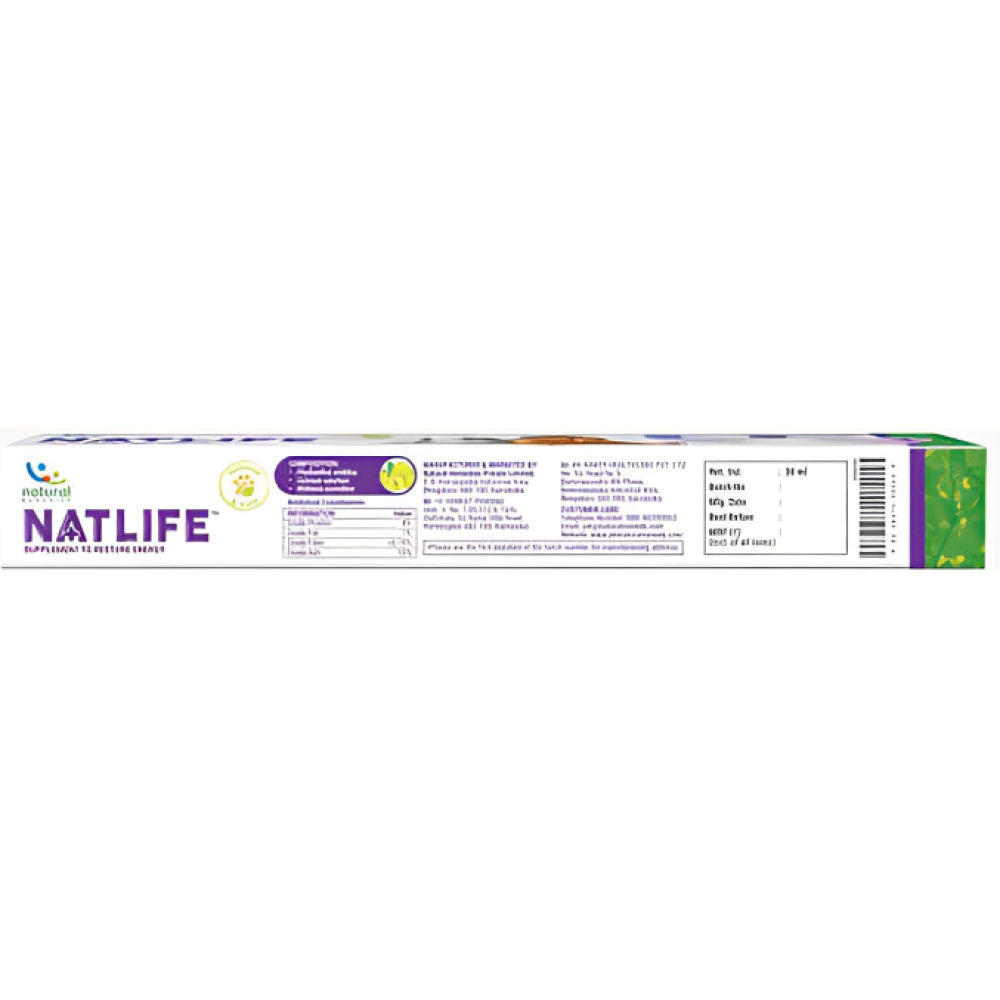 Natural Remedies Natlife Energy & Immunity Supplement Paste for Dogs and Cats — side view