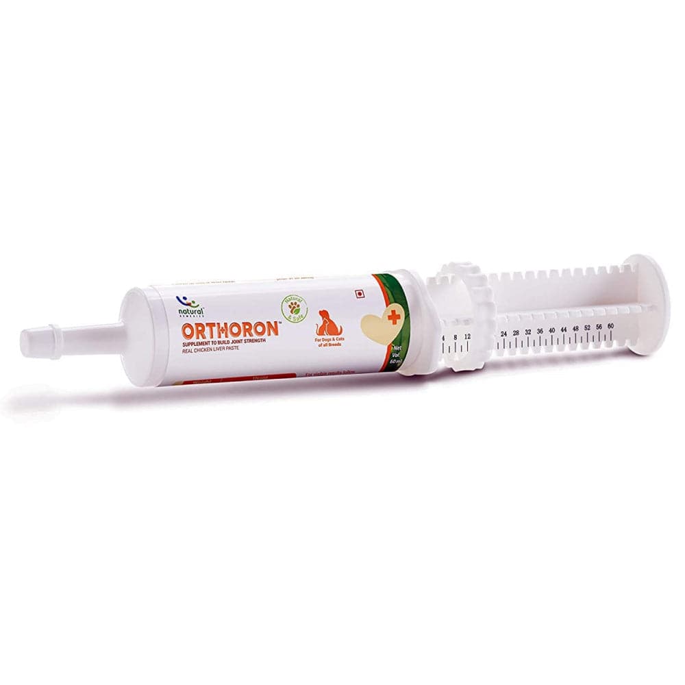 Natural Remedies Orthoron Joint Supplement Paste for Dogs and Cats — side view