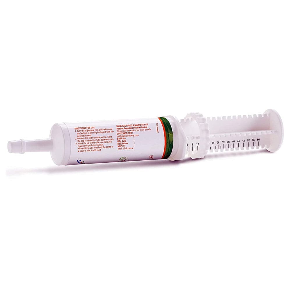 Natural Remedies Orthoron Joint Supplement Paste for Dogs and Cats — back view