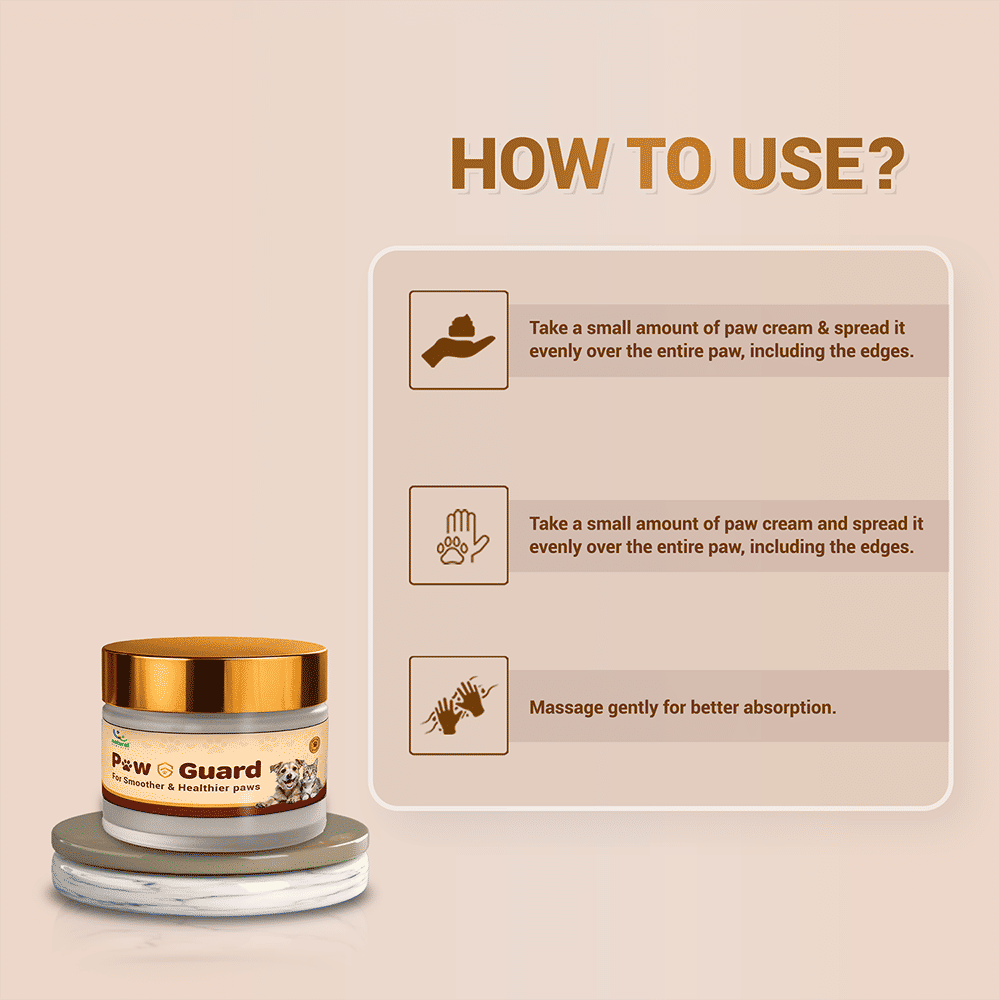 Natural Remedies Paw guard for Dogs and Cats — in use