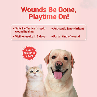 Natural Remedies Topicure Pet Wound Healing Spray for Dogs and Cats — detail shot