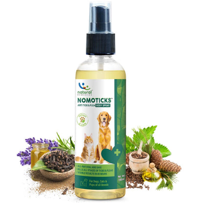 Natural Remedies Nomo Ticks Body Spray for Dogs and Cats — image 6