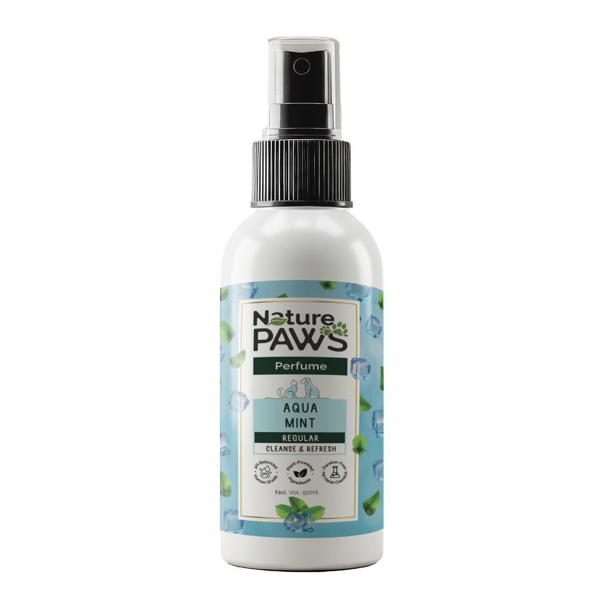 Naturepaws Regular Range Aqua Mint Witch Hazel Perfume Spray For Dogs Cats