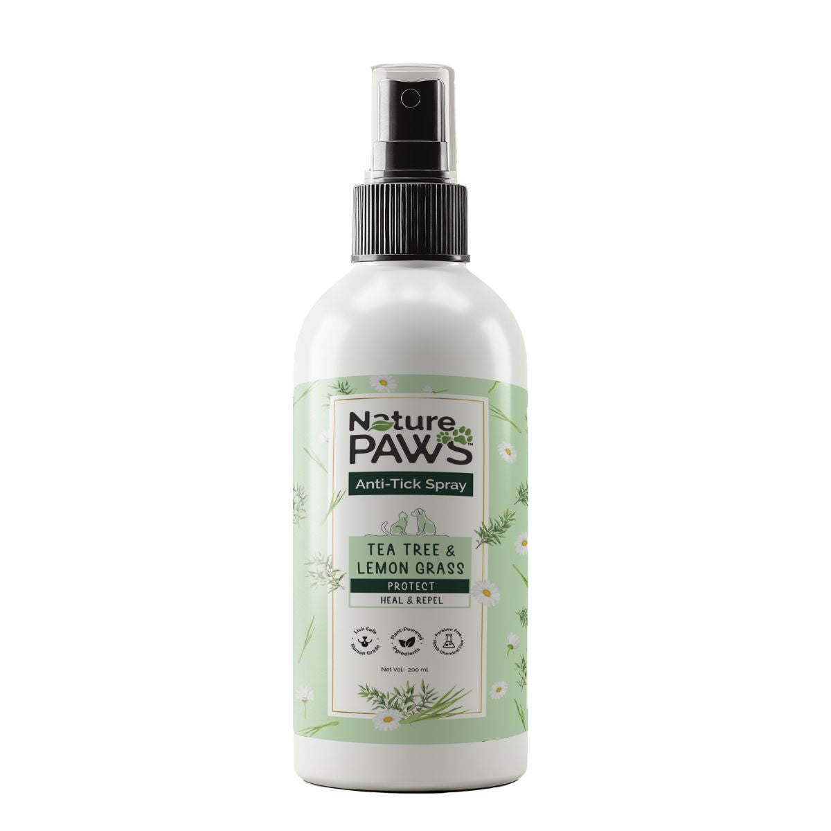 Naturepaws Tea Tree Lemon Grass Anti Tick Flea Spray For Dogs Cats