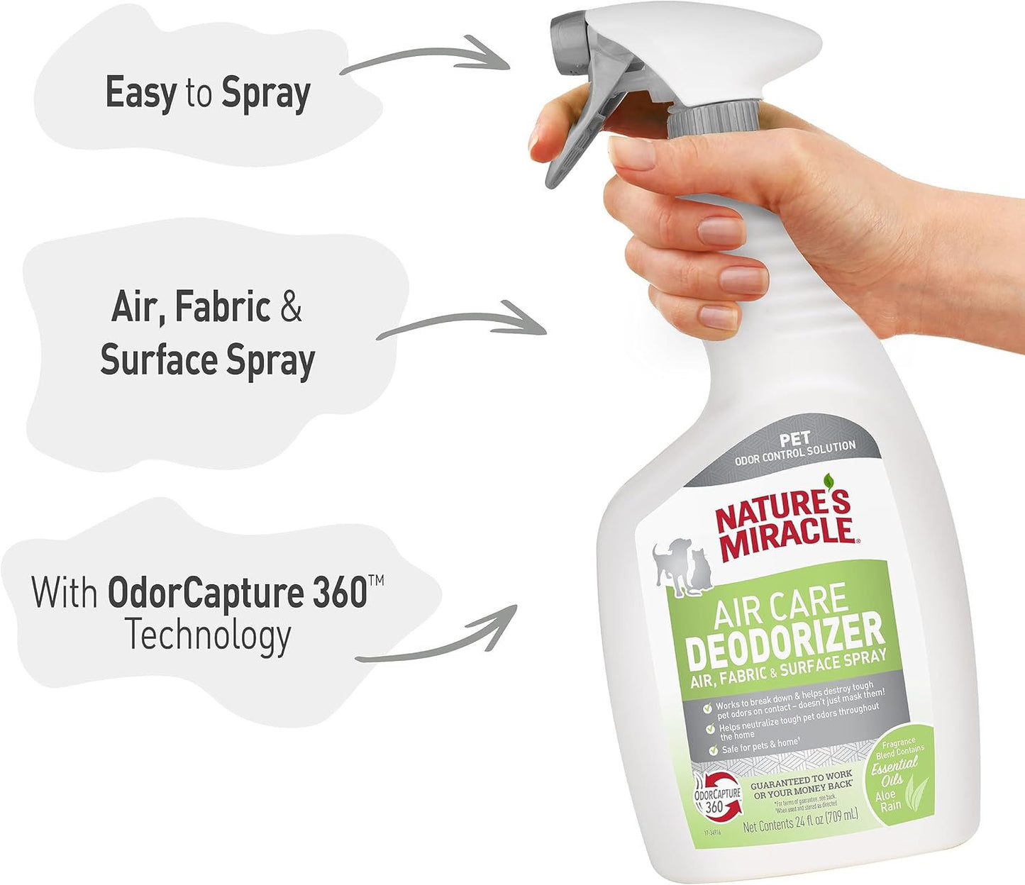 Nature's Miracle Air Care Deodorizer for Dogs and Cats — in use