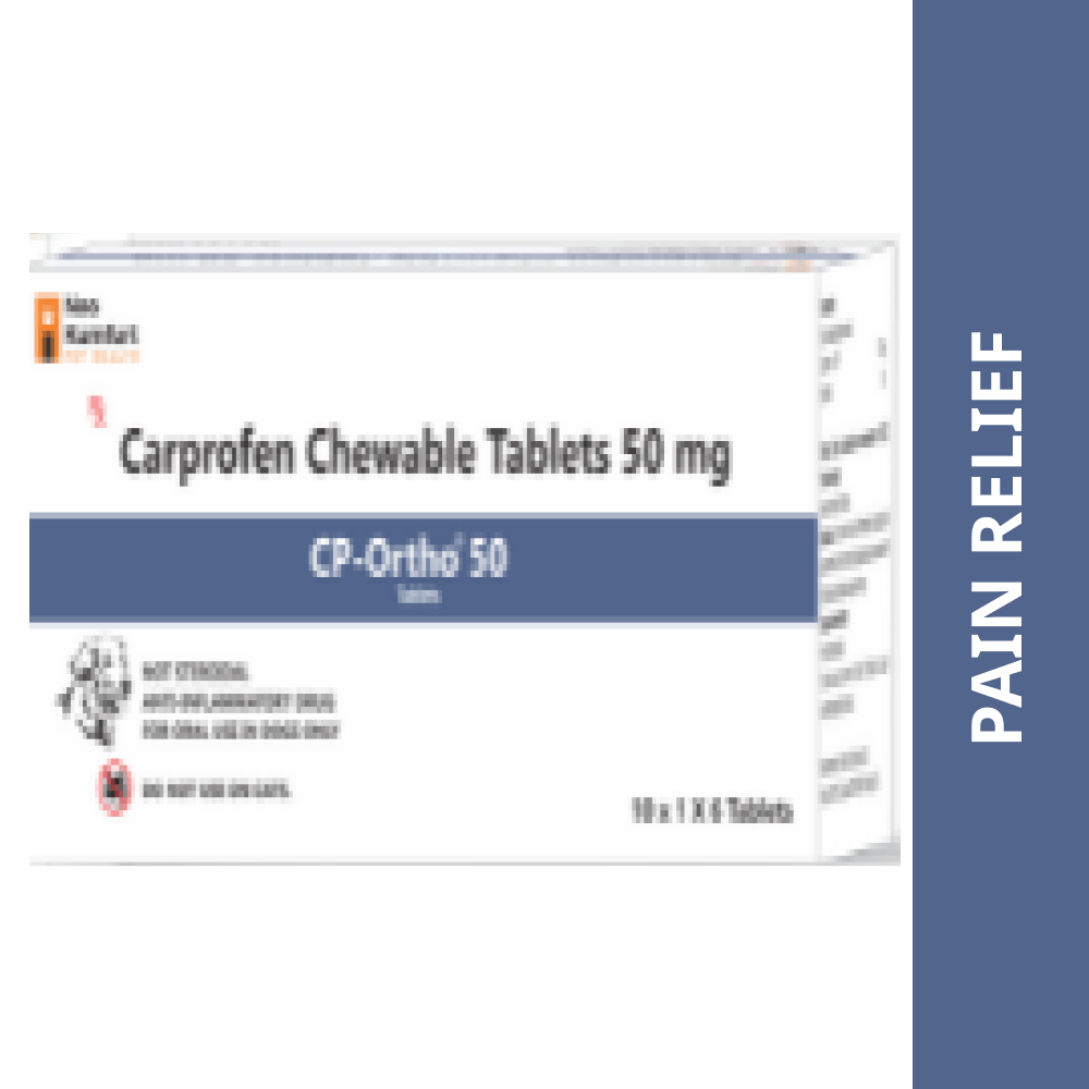 Neo Kumfurt CP Ortho 50mg (Carprofen) Tablets for Dogs — side view