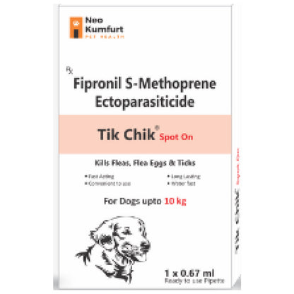 Neo Kumfurt Tik Chik (Fipronil) Anti-tick & flea Spot On for Dogs — side view