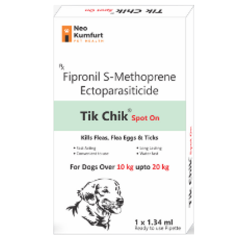 Neo Kumfurt Tik Chik (Fipronil) Anti-tick & flea Spot On for Dogs — detail shot
