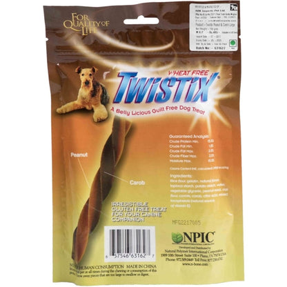 NPIC Twistix Peanut & Carob Flavor Dog Treat — detail shot
